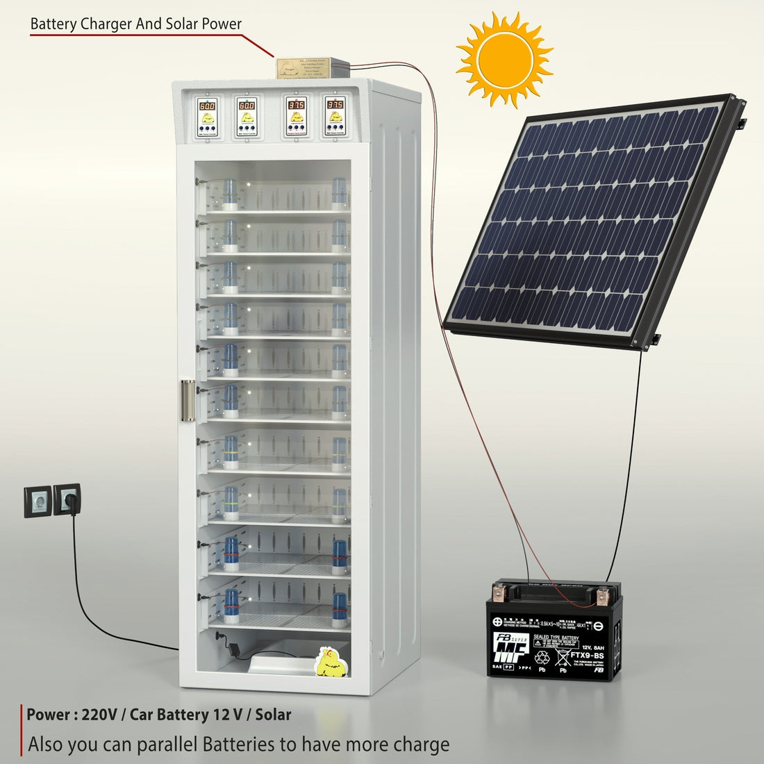 Chick Brooder & Artificial Mother – Medium Capacity (Up to 300 Chicks)
