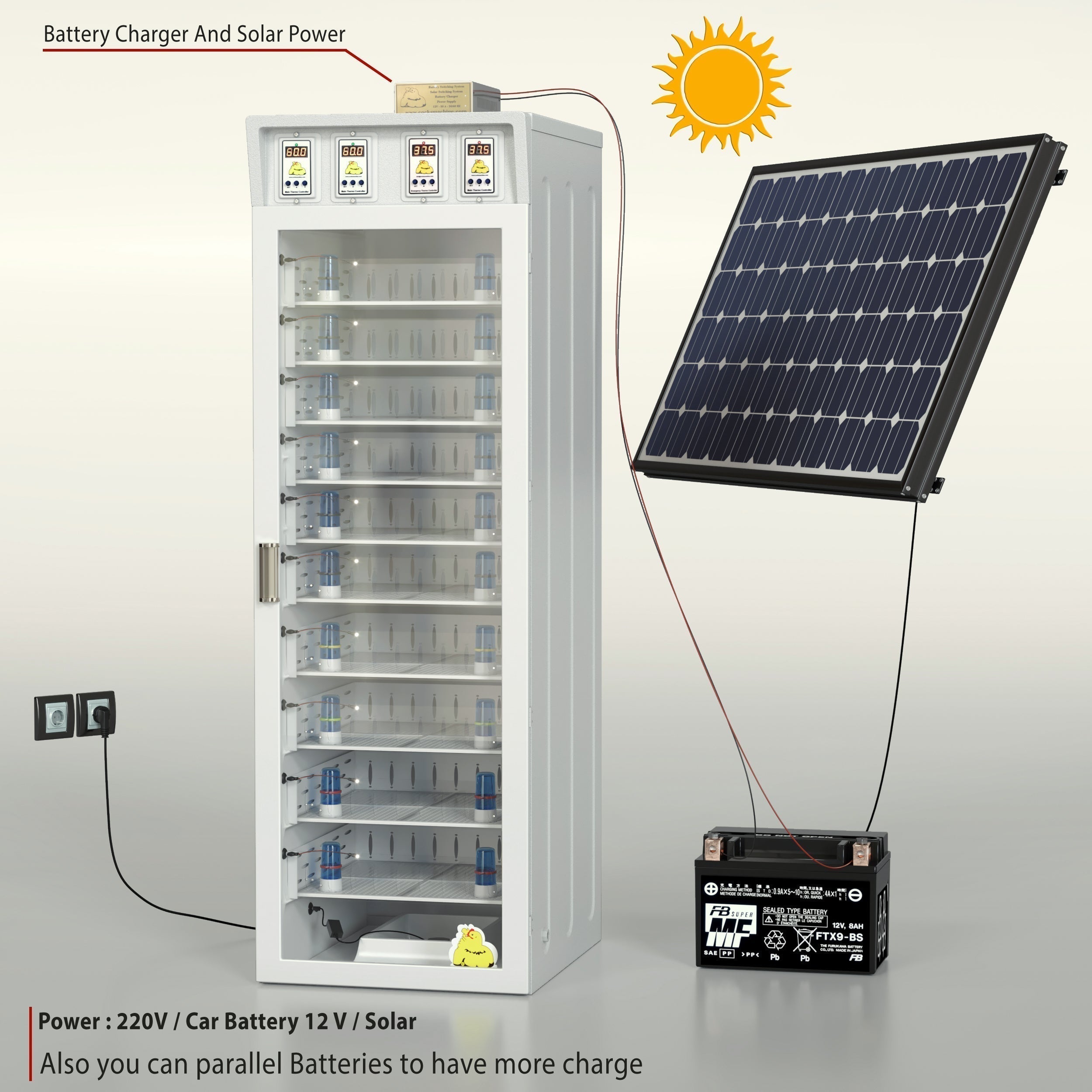 Chick Brooder & Artificial Mother – Medium Capacity (Up to 300 Chicks)