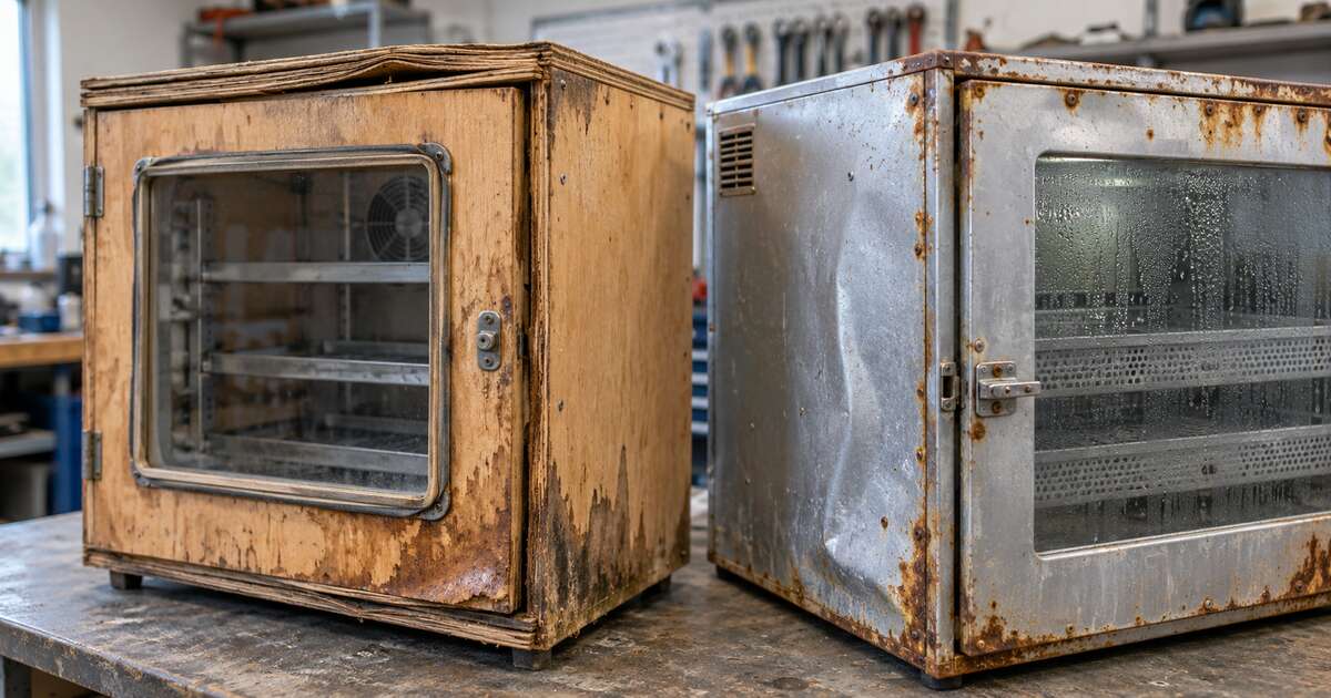 Structural damage in wooden and metal egg incubator bodies