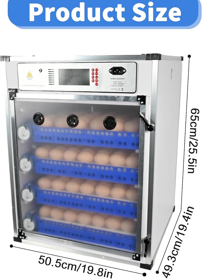 70 œufs / 420 œufs Incubateur automatique avec système de retournement des œufs
