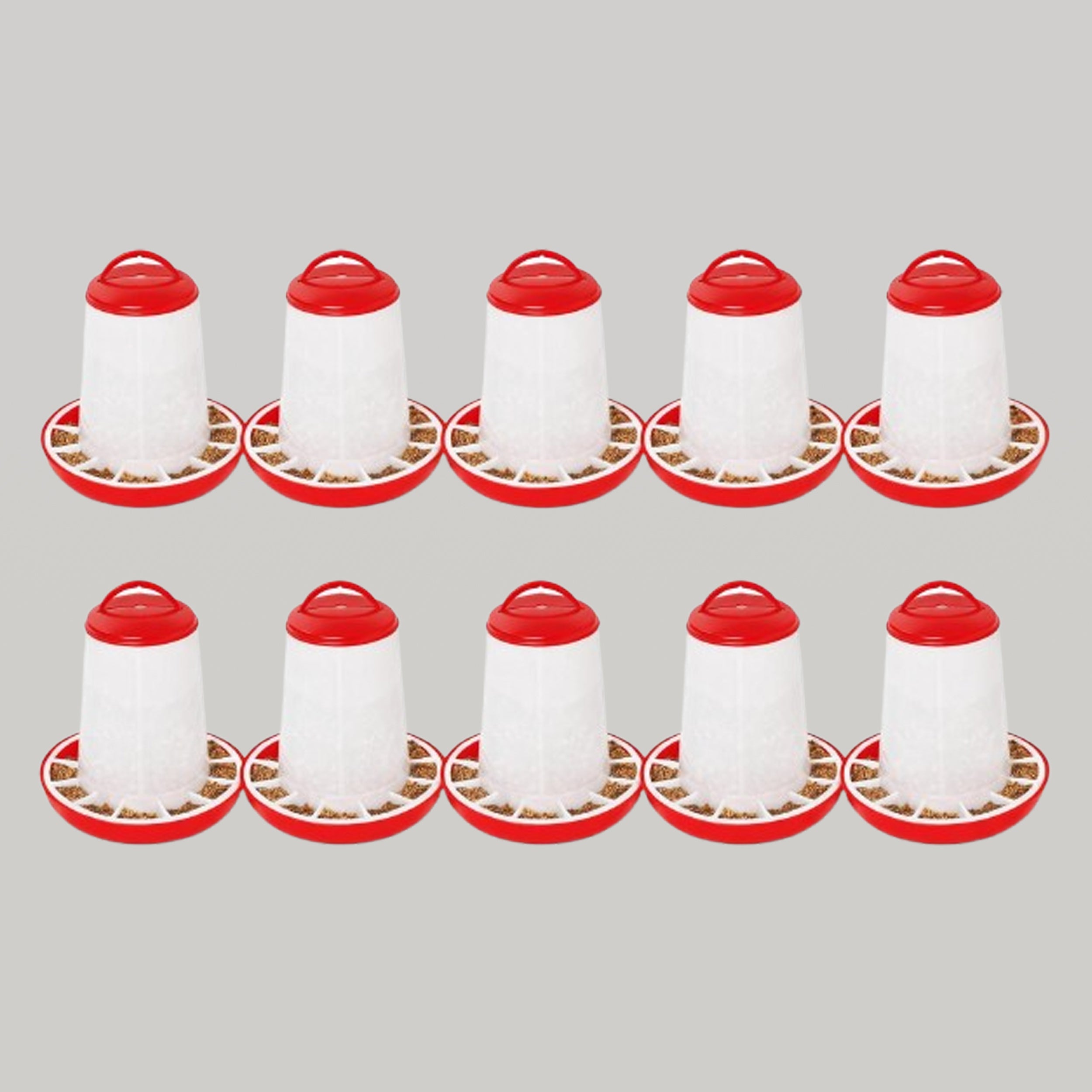 معلف دجاج – سعة أربعة كيلوغرامات – عبوة من عشرة قطع (بيع بالجملة)