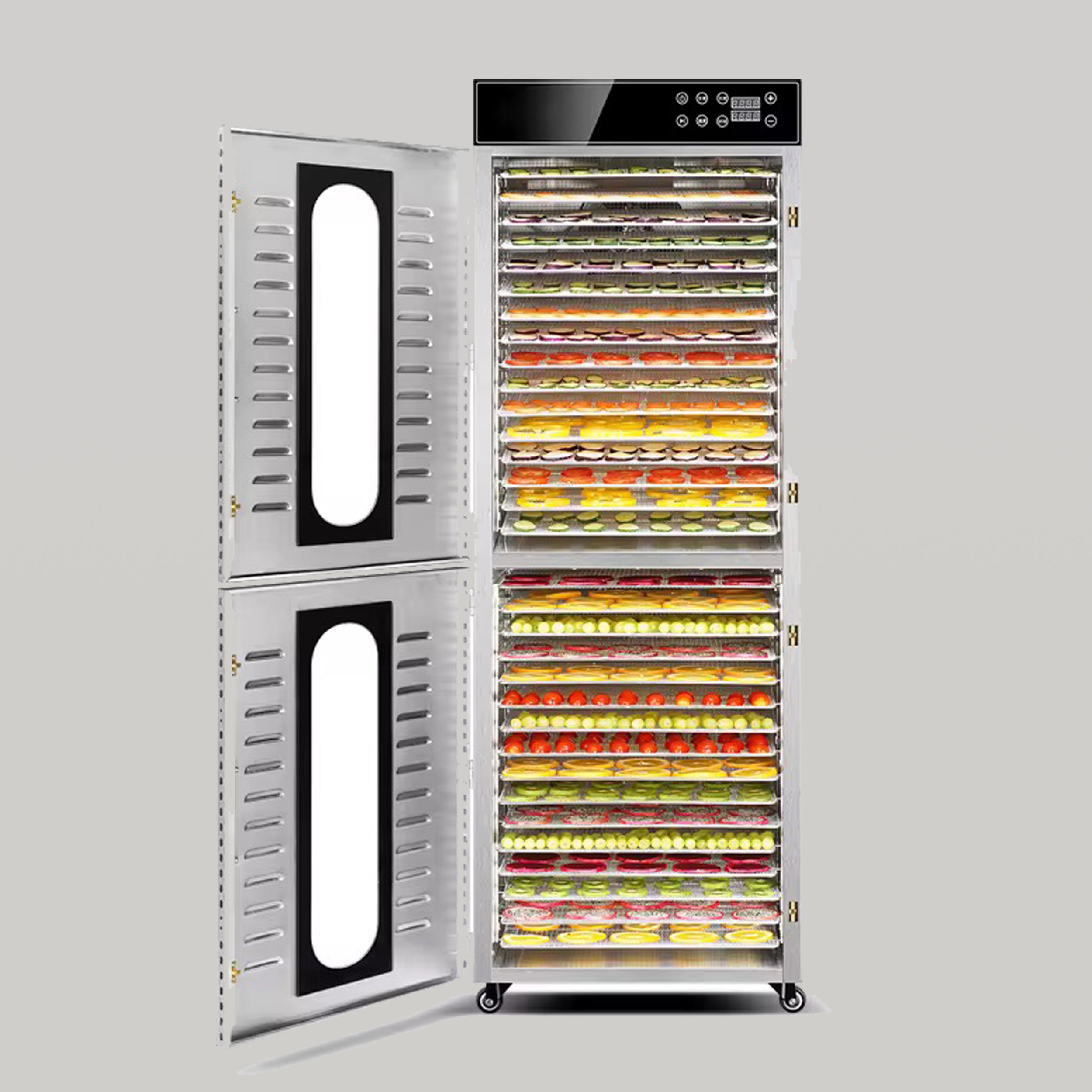 مجفف فواكه نصف صناعي – خزانة تجفيف متعددة الصواني
