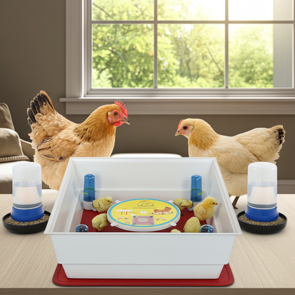 أم صناعية داخلية – حاضنة للكتاكيت والطيور الصغيرة
