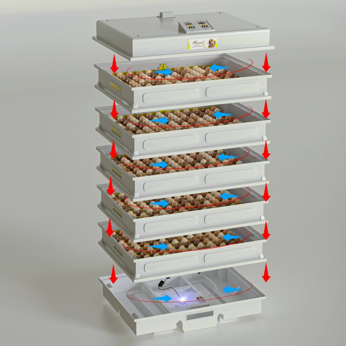 Chicken Egg Incubator – Modular Layer System (120–1200 Egg Capacity)