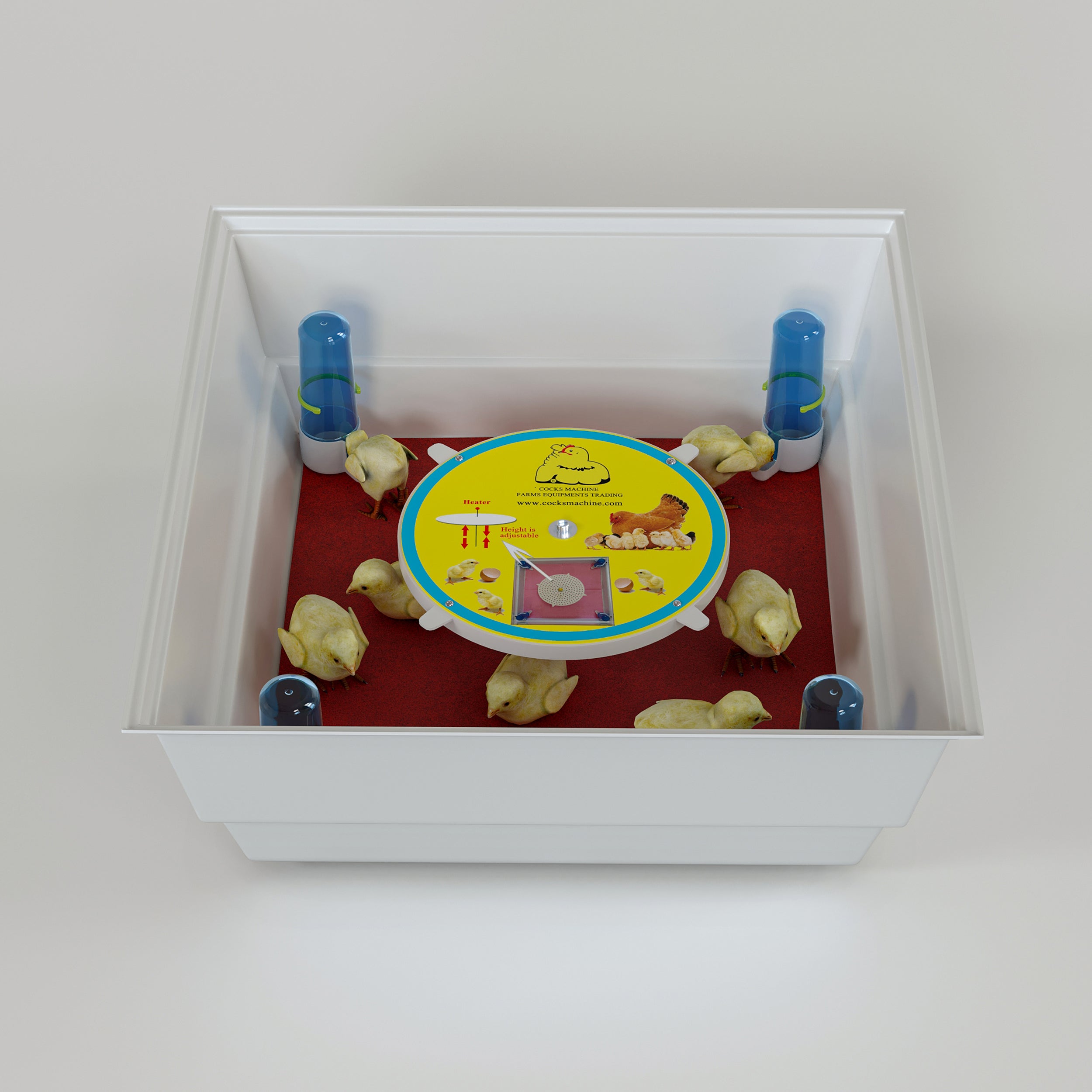 أم صناعية داخلية – حاضنة للكتاكيت والطيور الصغيرة
