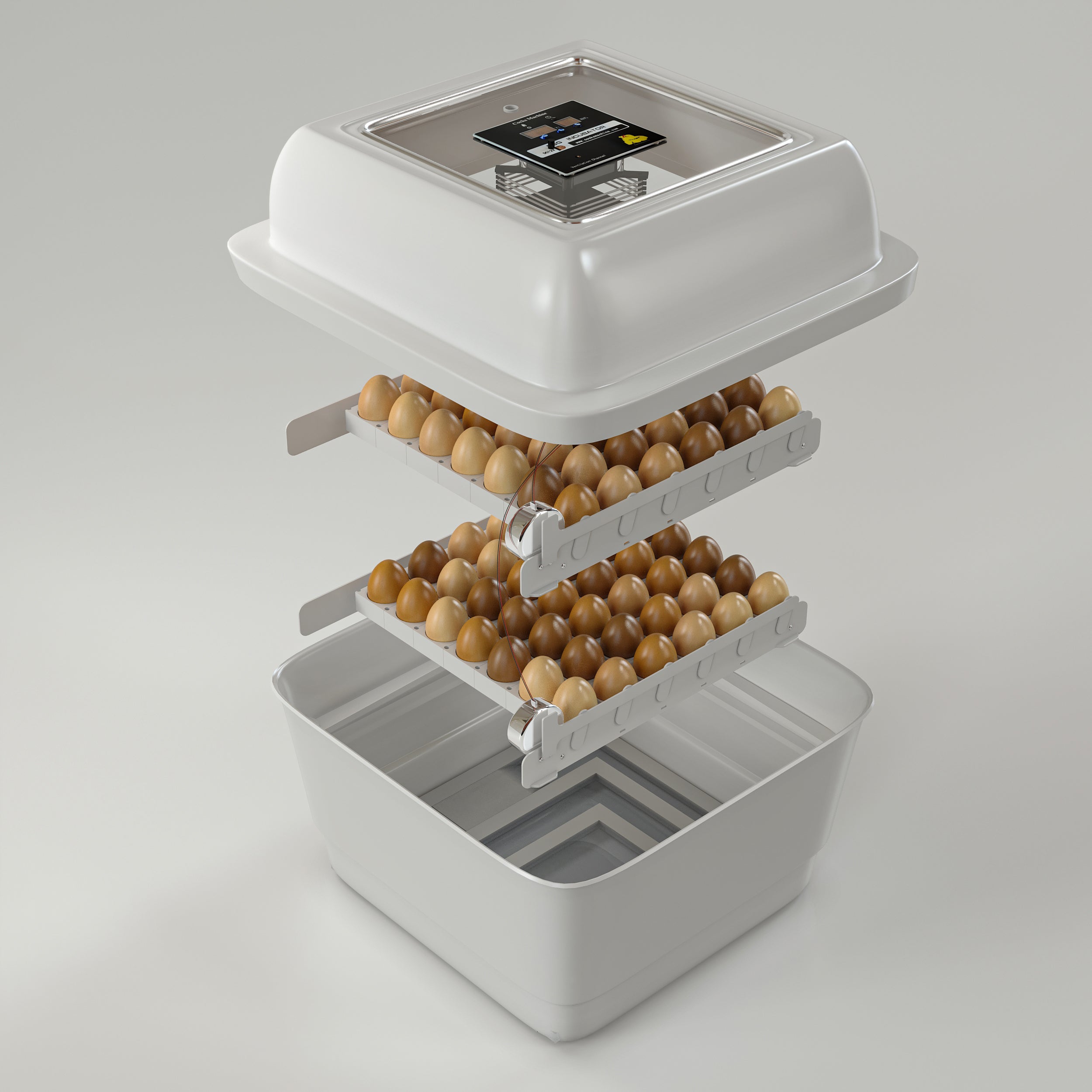 فقاسة بيض الدجاج – الطراز المزدوج بسعة تصل إلى مئة بيضة
